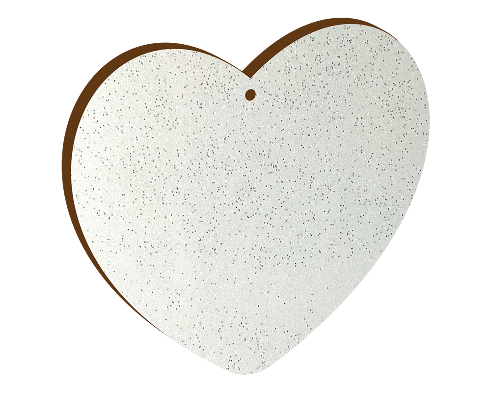 100mm Heart Single Hole