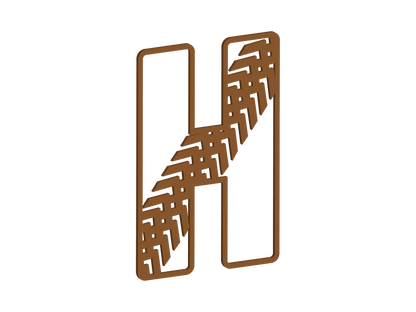 Tyre Tread Themed Letters