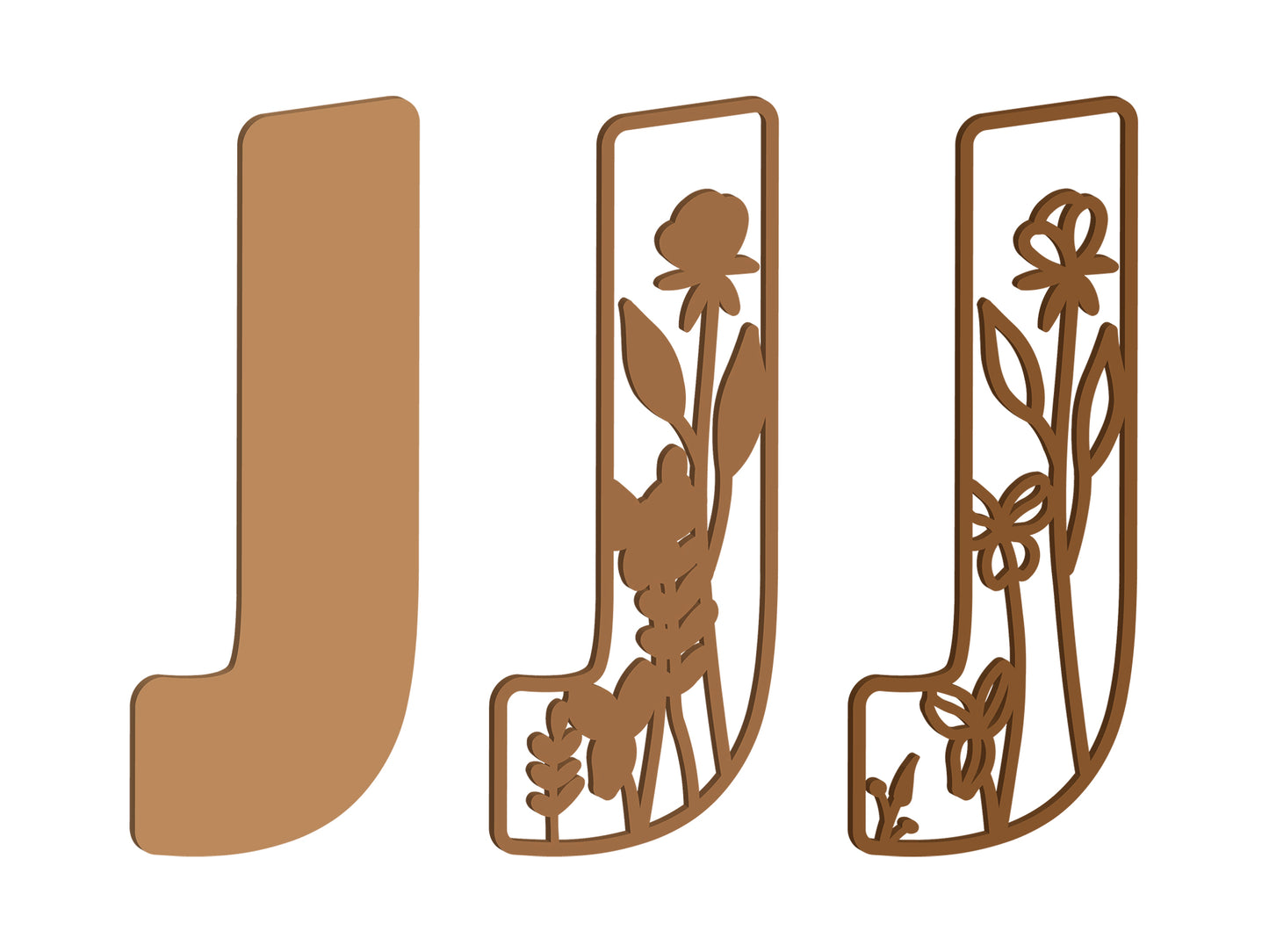 Wildflower Themed Letters