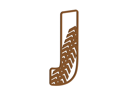 Tyre Tread Themed Letters