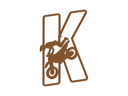 MDF Motocross Themed Letters