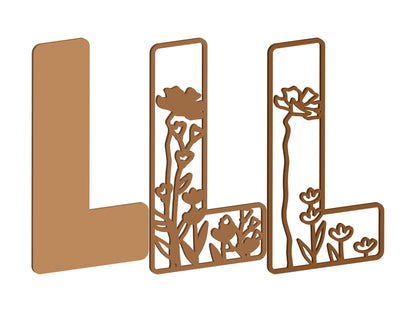 Wildflower Themed Letters