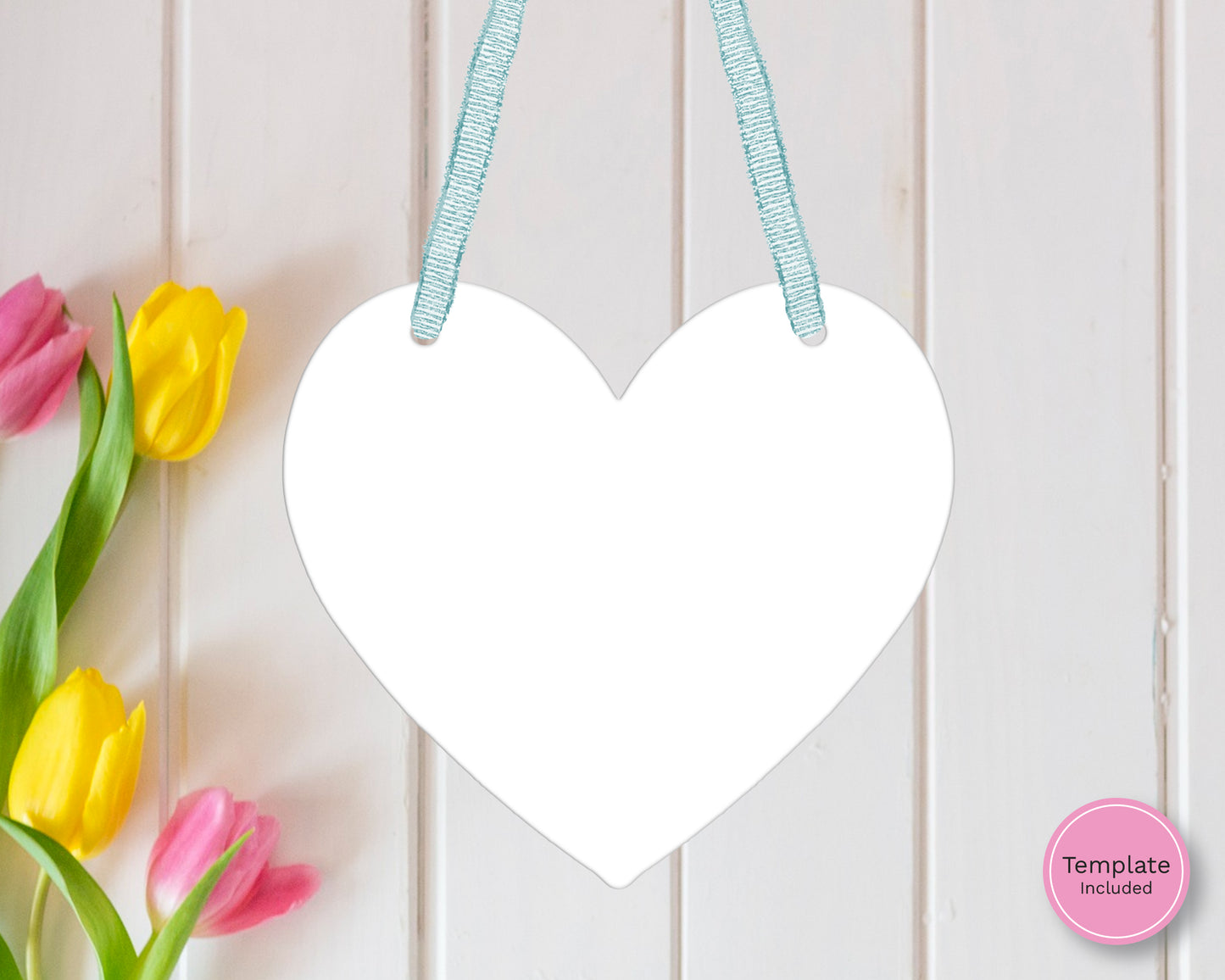 Heart Shaped Hanging Blank