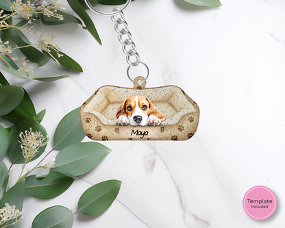 Dog Bed Keyring Blank (10pcs)