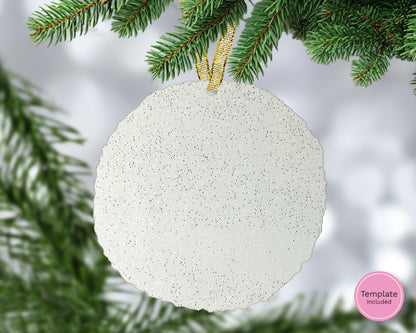 100mm Wood Slice Hanging Decoration