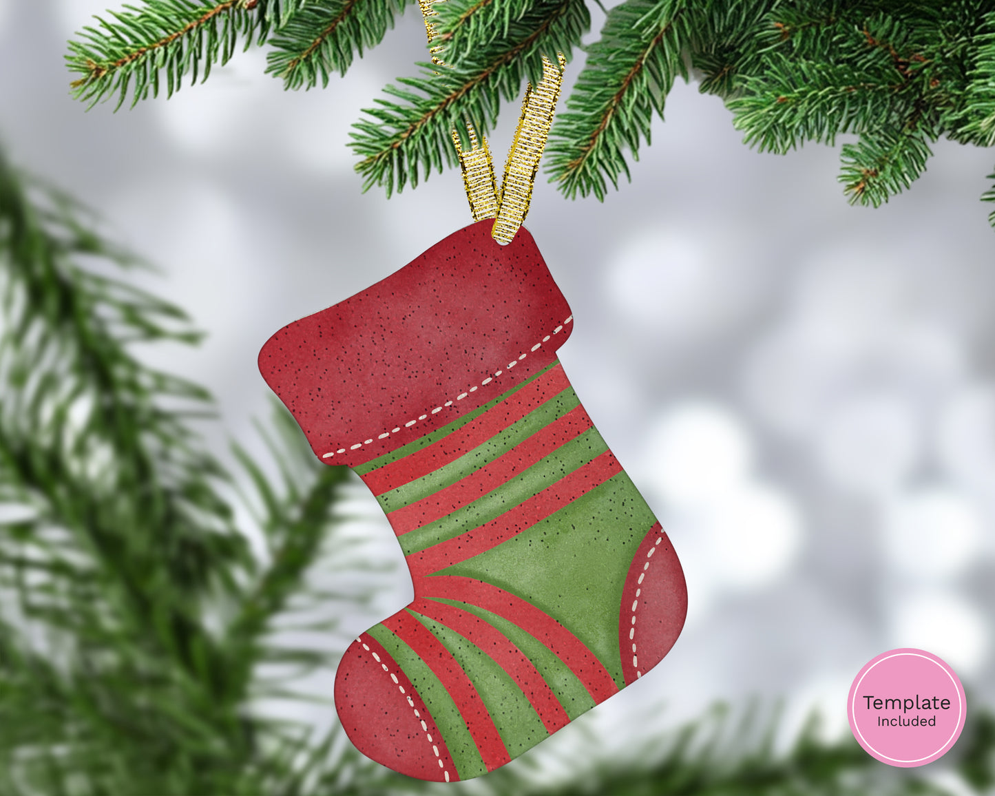 Glitter Hanging Stocking