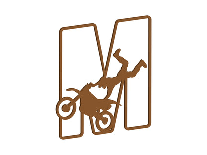 MDF Motocross Themed Letters