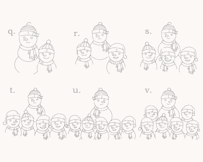 Snow Family Bauble