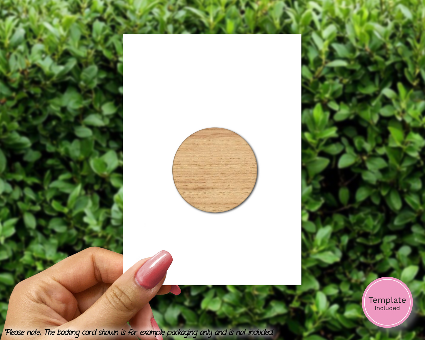 Rustic Oak Circle Token