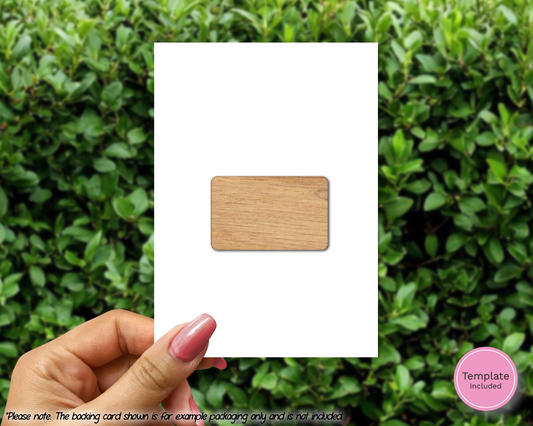 Rustic Oak Rectangle Token