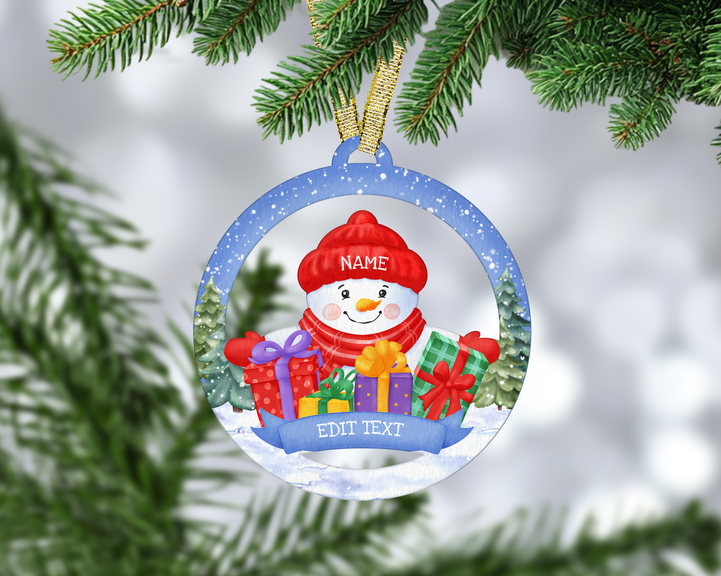 Single Snowman Bauble Blanks (Pretty Creative Designs)