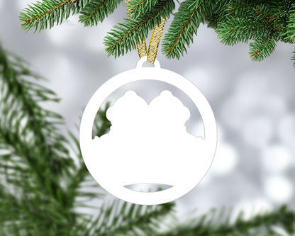 Snowman Couple Bauble Blanks (Pretty Creative Designs)