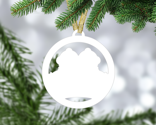 Snowman Couple Bauble Blanks (Pretty Creative Designs)