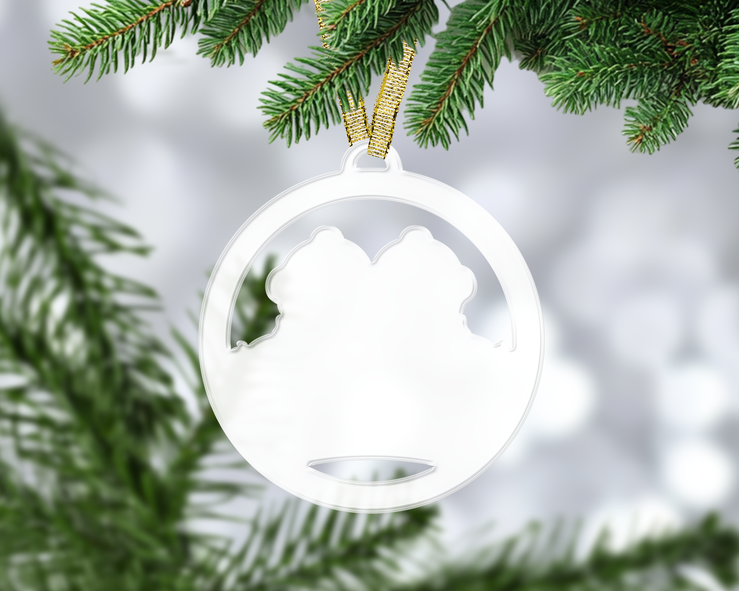 Snowman Couple Bauble Blanks (Pretty Creative Designs)