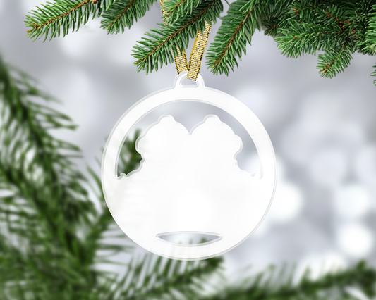 Snowman Couple Bauble Blanks (Pretty Creative Designs)