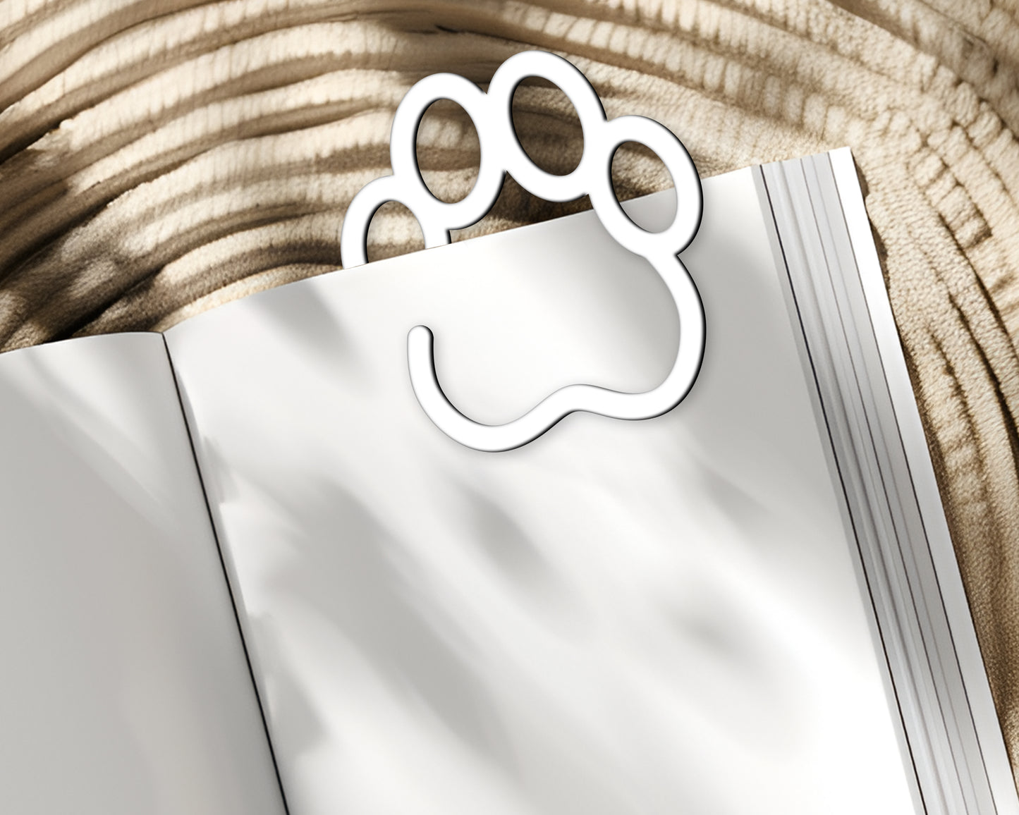 Pawprint Shaped Bookmark