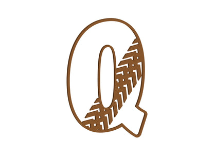 Tyre Tread Themed Letters