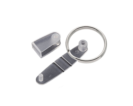 Plastic Keyring Connector and Split Ring (10pcs)