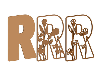 Wildflower Themed Letters