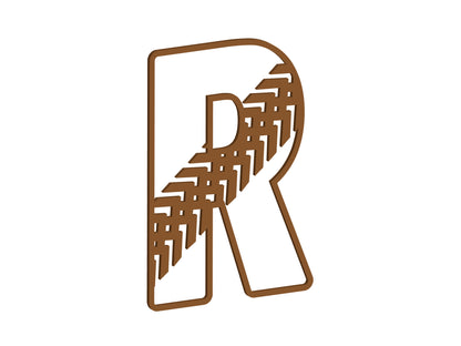 Tyre Tread Themed Letters