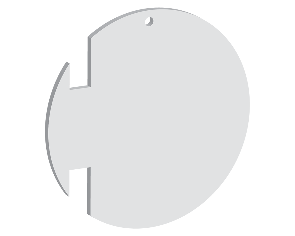 Ribbon Circle Vertical Slot