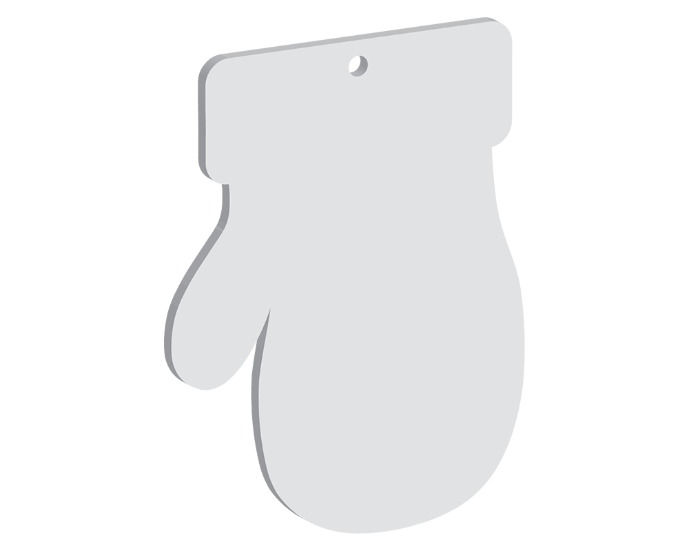 Ribbon Mitten Decoration