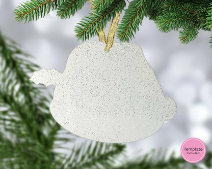 Rugby Christmas Hats Hanging Ornament Small