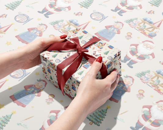 Santas Workshop Gift Wrap
