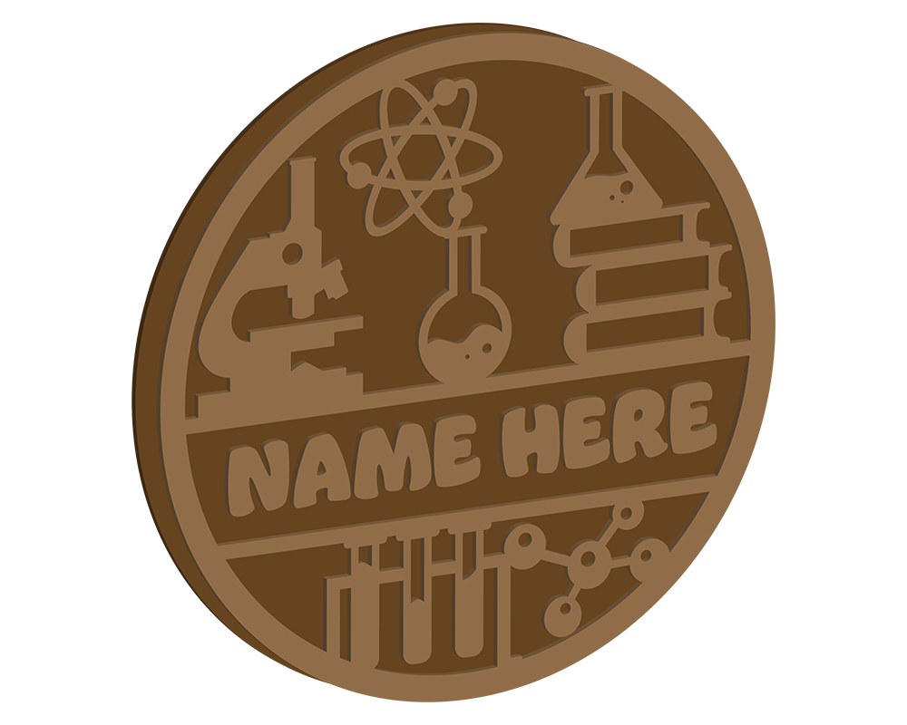 Science Themed Name Plaque – EasyBlanks.co.uk