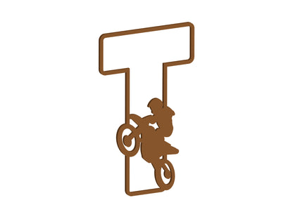 MDF Motocross Themed Letters