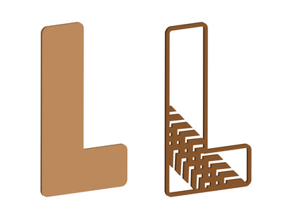 Tyre Tread Themed Letters