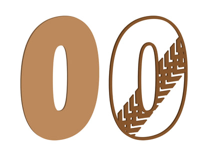 Tyre Tread Themed Letters
