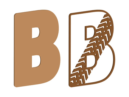 Tyre Tread Themed Letters
