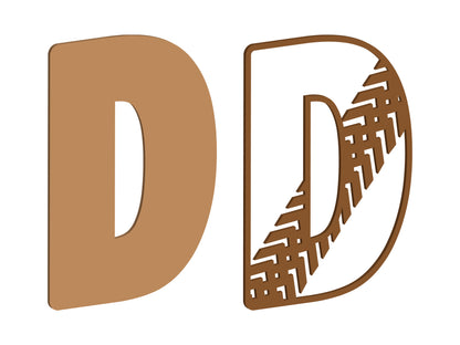 Tyre Tread Themed Letters