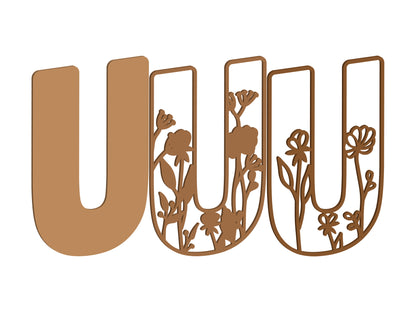Wildflower Themed Letters