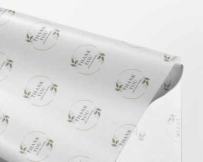 Botanical Thank You Packaging Paper