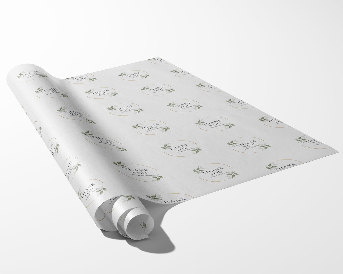 Botanical Thank You Packaging Paper