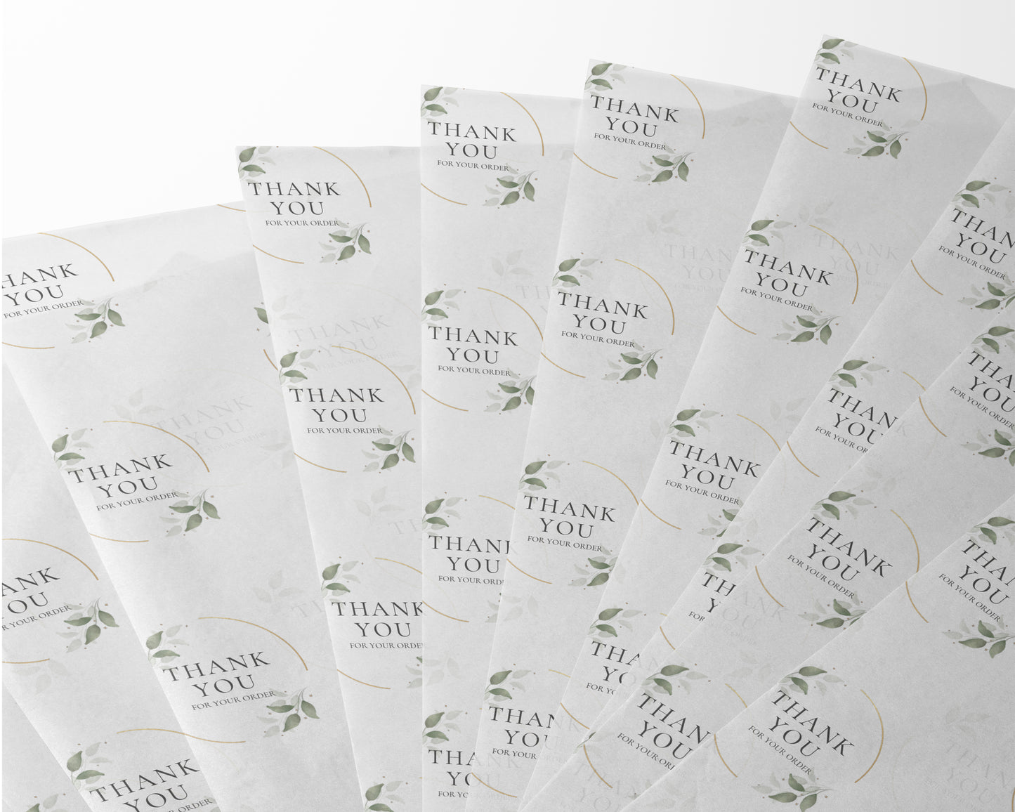 Botanical Thank You Packaging Paper (A3 10pcs)