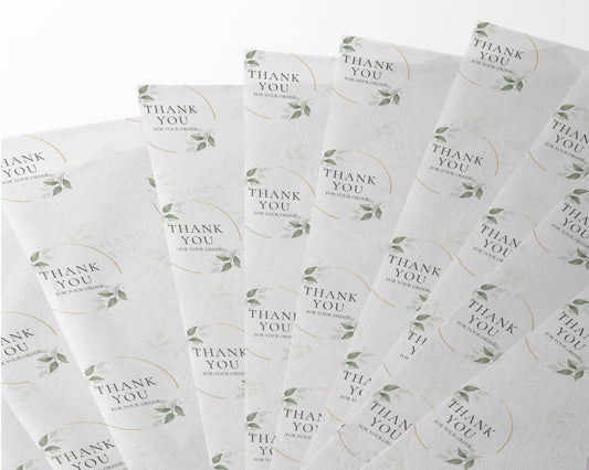 Botanical Thank You Packaging Paper (A3 10pcs)