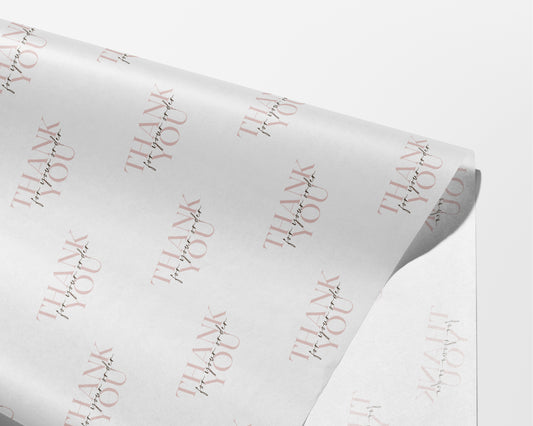 Blush Thank You Packaging Paper