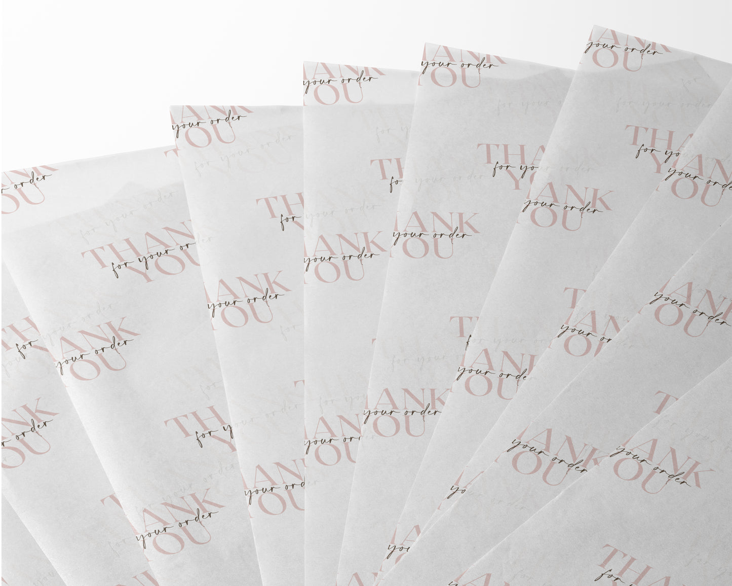 Blush Thank You Packaging Paper (A3 10pcs)