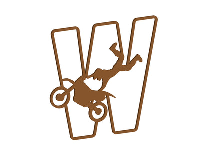 MDF Motocross Themed Letters