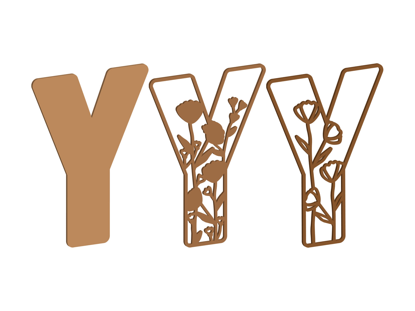 Wildflower Themed Letters