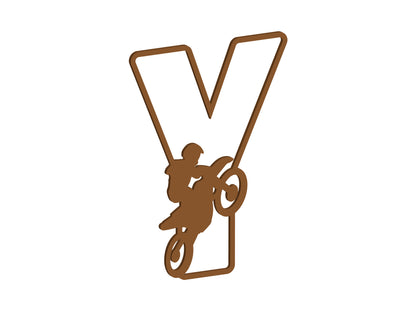 MDF Motocross Themed Letters