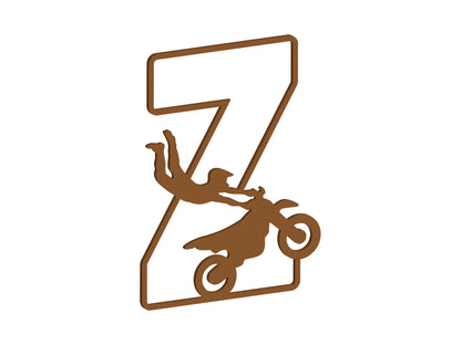 MDF Motocross Themed Letters