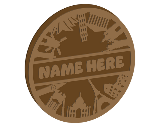 Landmarks Themed Name Plaque