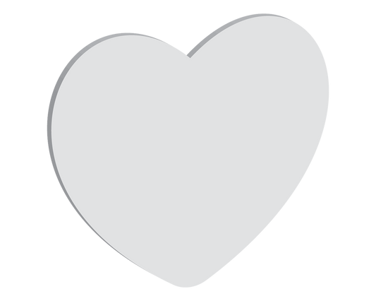 100mm Heart No Hole (5pcs)