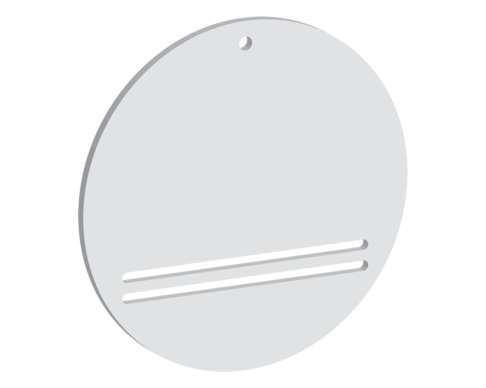 Circular Bank Note Holding Tag