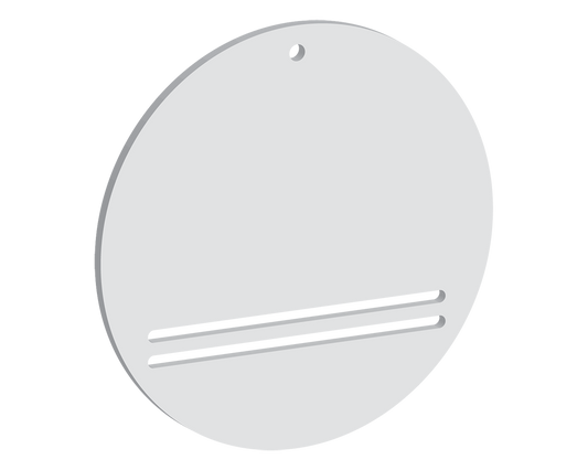 Circular Bank Note Holding Tag