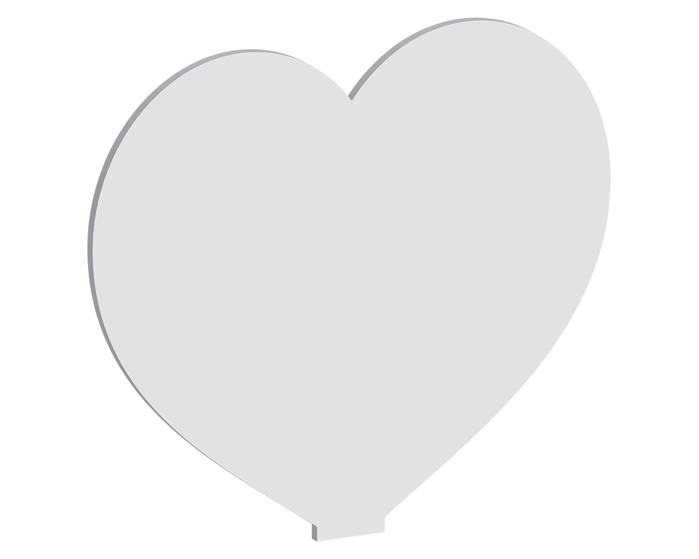 Large Heart Freestanding Table Decoration